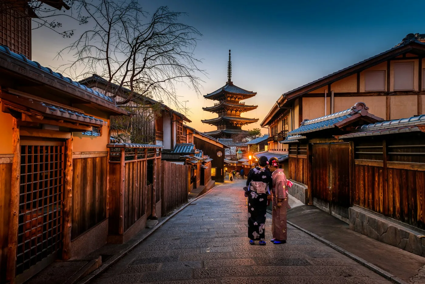 Traditional Japanese architecture in Kyoto