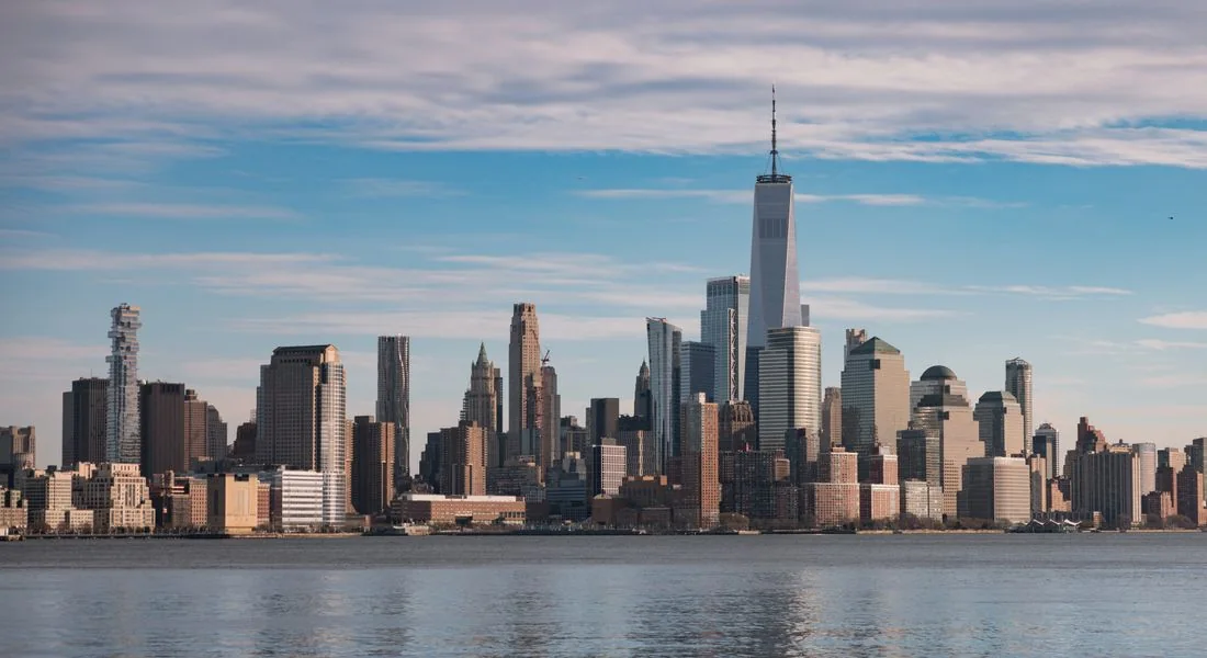 New York City skyline across the water