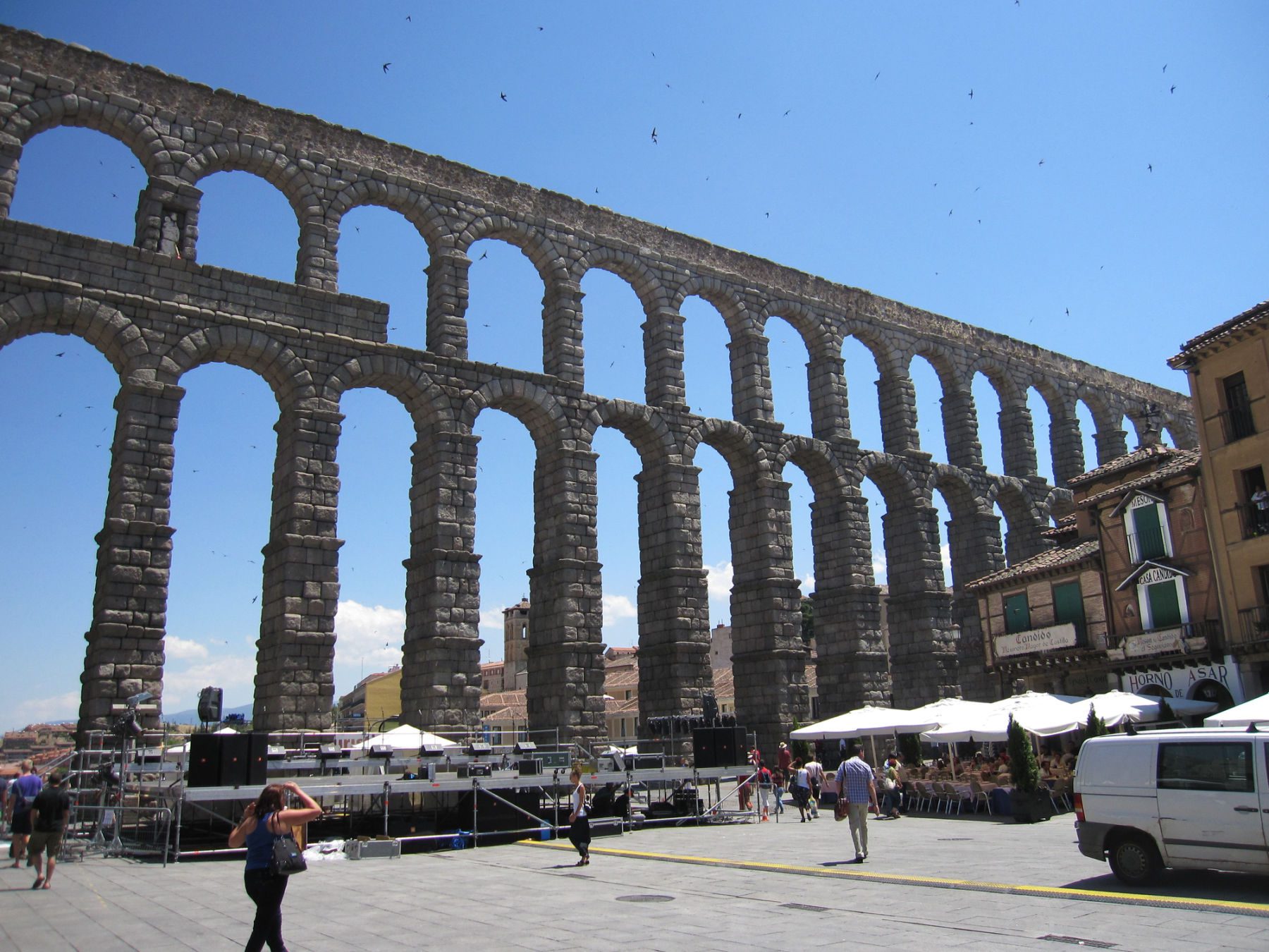 Roman aqueduct in Segovia