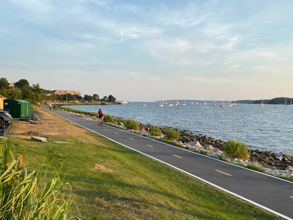 East Bay Bike path Rhode Island Bristol