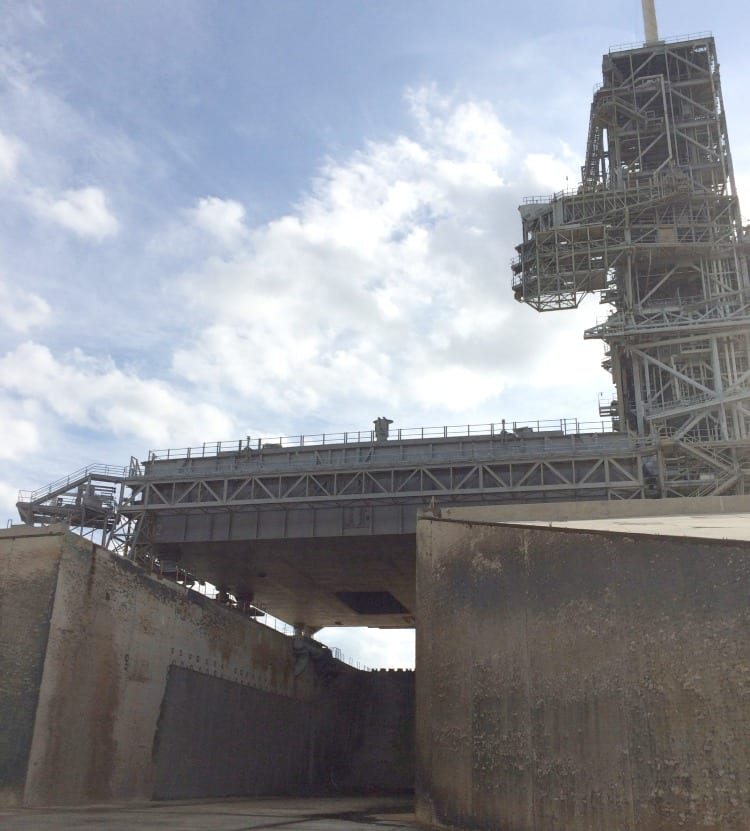Launch Pad 39-A Flame Trench at Kennedy Space Center via wetriotravel.com
