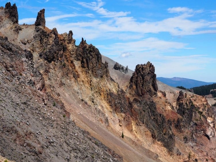 Cliffs around Crater Lake
