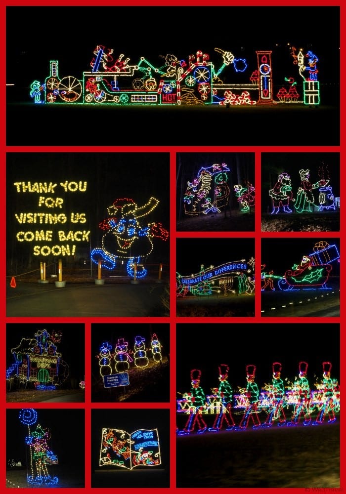 Christmas in Hershey -- the Hershey Sweet lights is a 2 miles drive through holiday light display