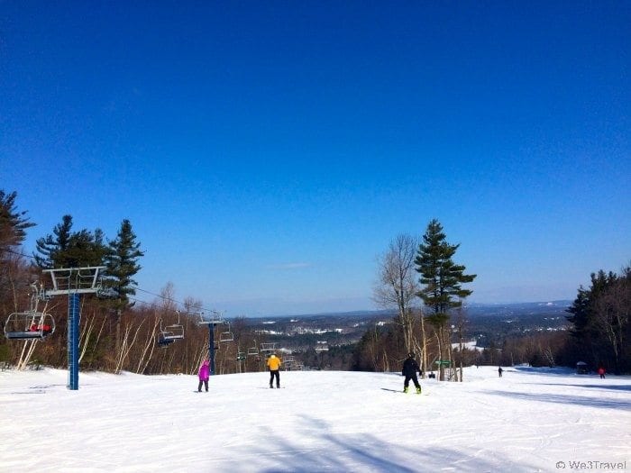 Wachusett offers high speed lifts and 25 trails, with plenty for beginners and intermediate skiers -- making it a great choice for families