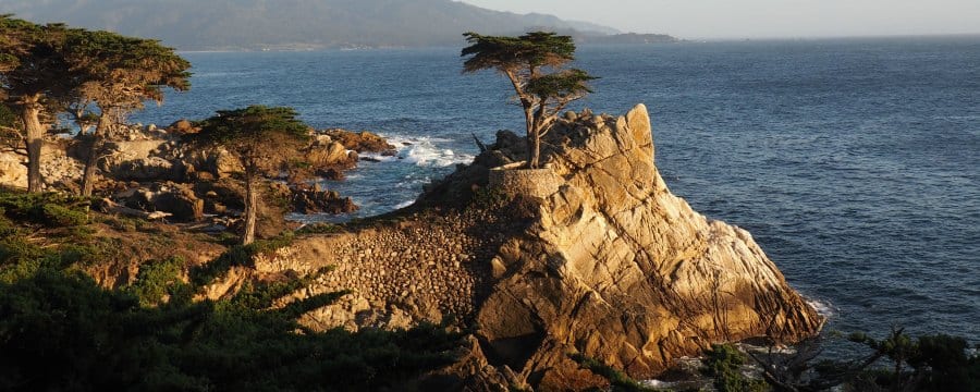 Taking the 17 mile drive through Pebble Beach California