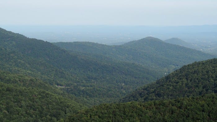 Blue Ridge Mountains on the Skyline Drive