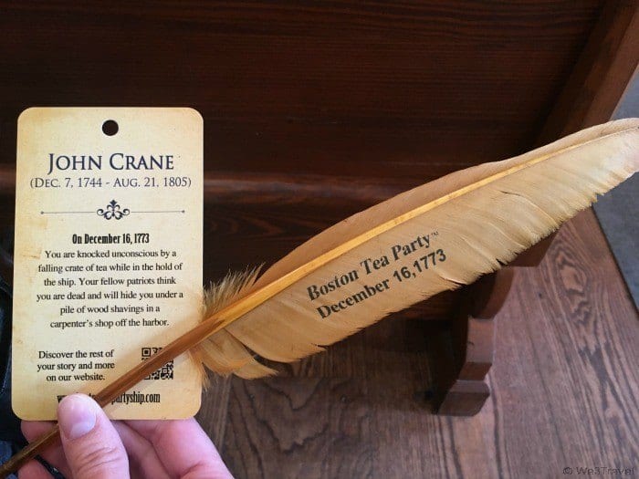 Boston tea party ships and museum souvenirs