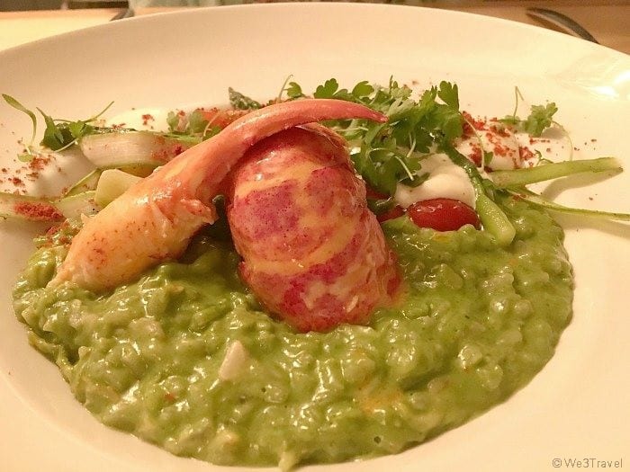 Chesapeake and Maine lobster risotto