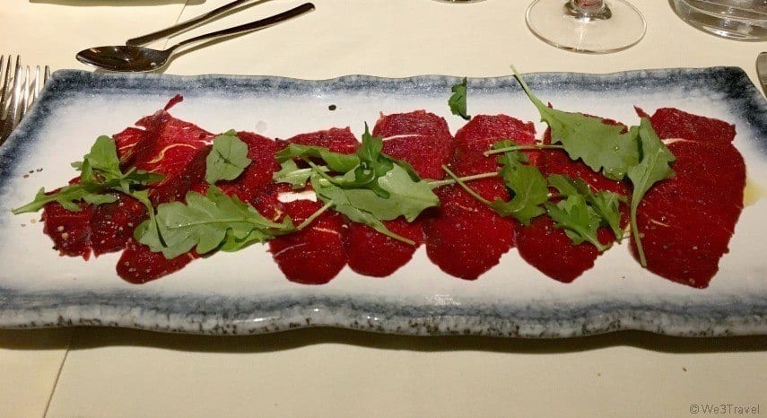 Reindeer carpaccio