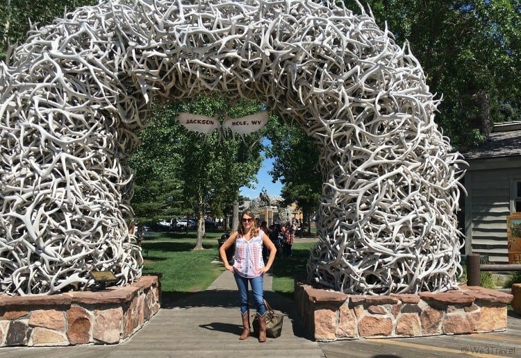 Jackson Wyoming antler arch