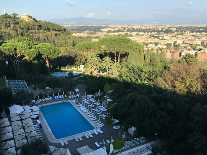 Rome hotels with pools Rome Cavalieri Waldorf Astoria