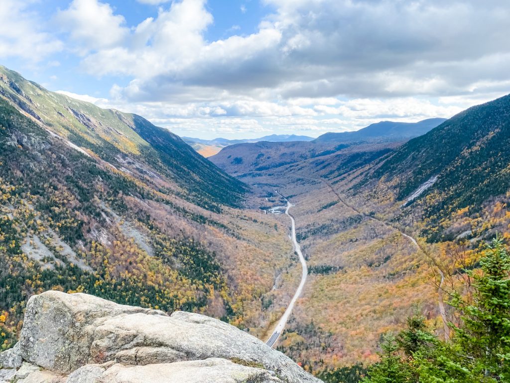 View of Mount Willard in New Hampshire