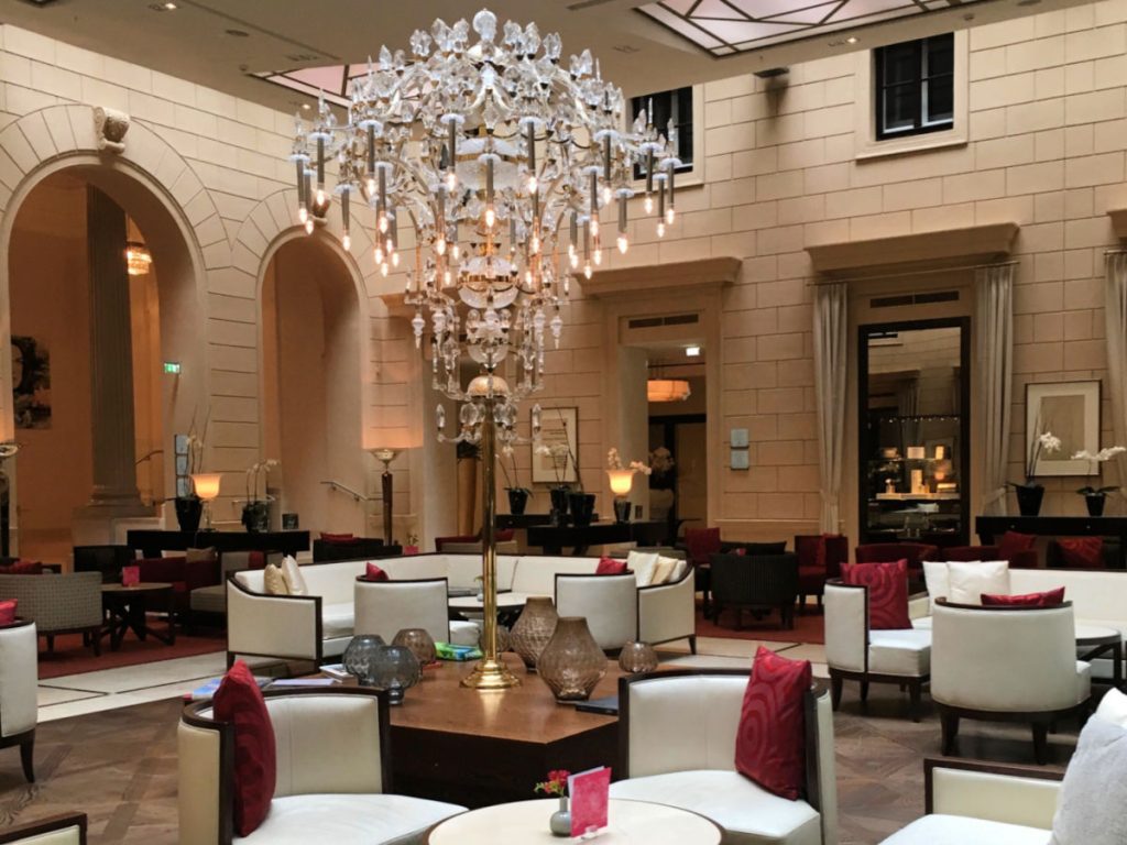 lobby of the Kempinski Vienna hotel