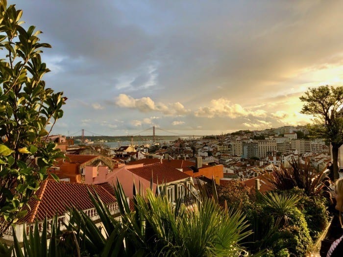 sunset at Park Bar Lisbon