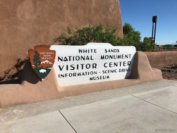White Sands National Monument sign