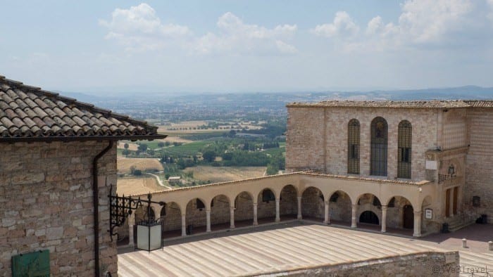 St Francis Basilica courtyard