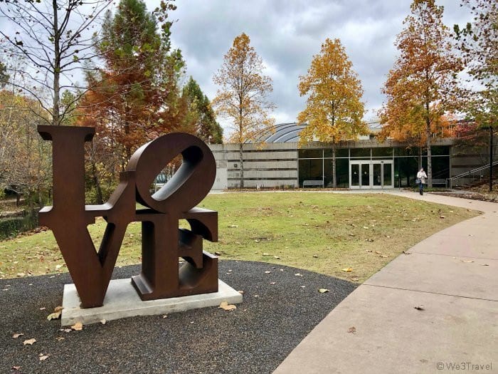 Crystal bridges love sculpture