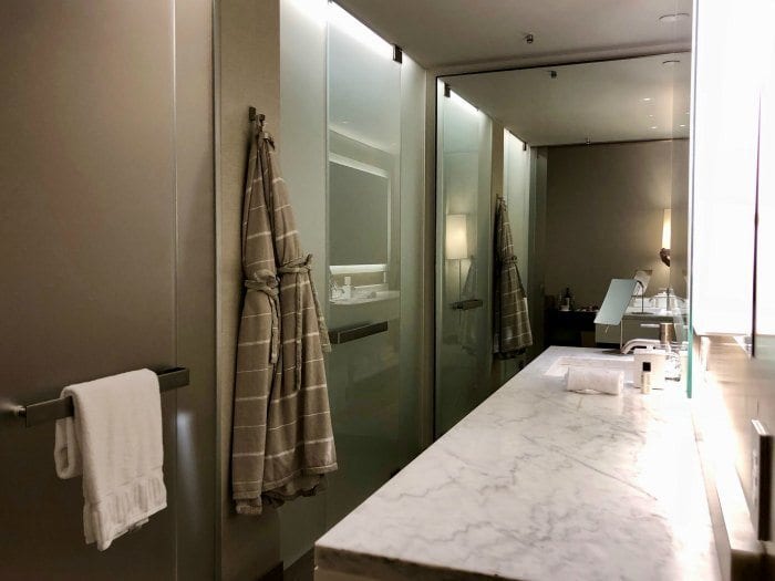 Bathroom at the Knickerbocker hotel in NYC