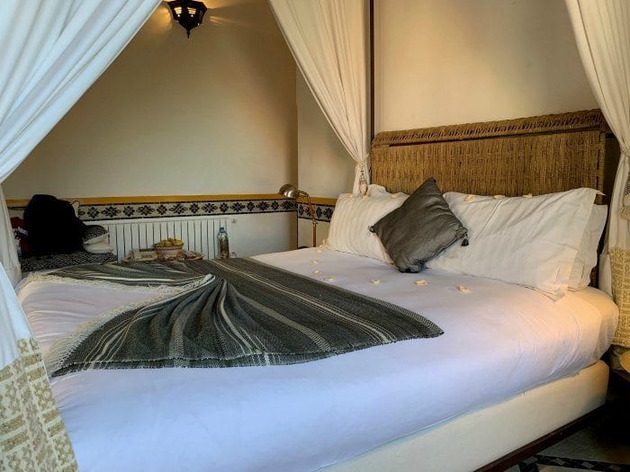 Riad Kaiss two-room suite, master bedroom