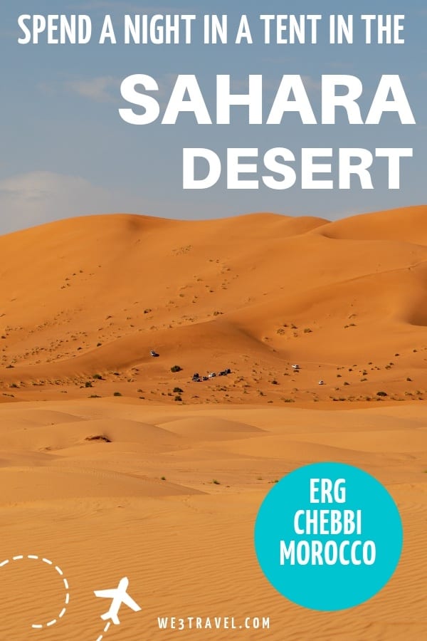 Make your Arabian nights fantasy come true with an overnight stay at a Morocco desert camp. #sahara #desertcamp #morocco