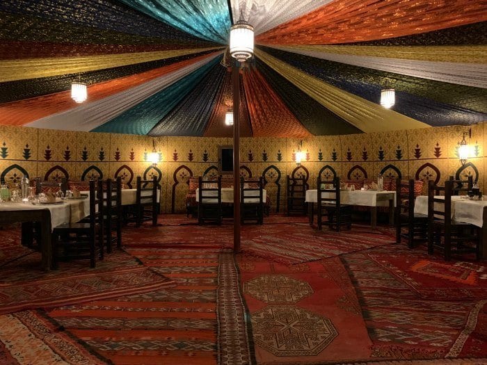 Dining tent
