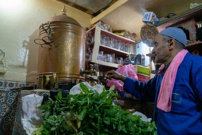 mint tea shop in Fes