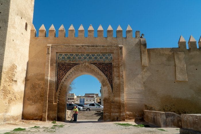 gate to Jewish quarter in Fes