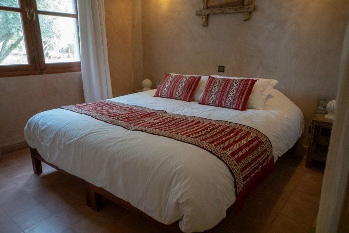 Main bedroom in L'Ma Lodge two-bedroom suite