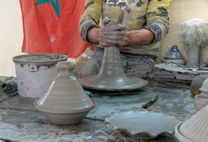 pottery making in Fes