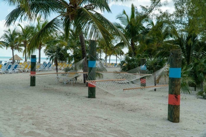 Hammocks on Chill island