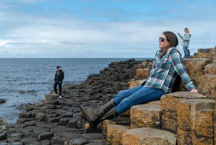Tamara on Giants Causeway