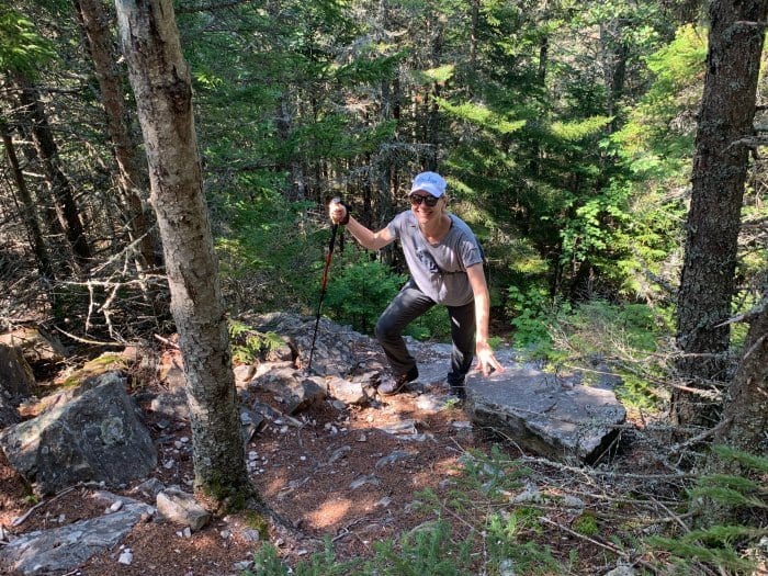 Climbing Little Kineo Mountain