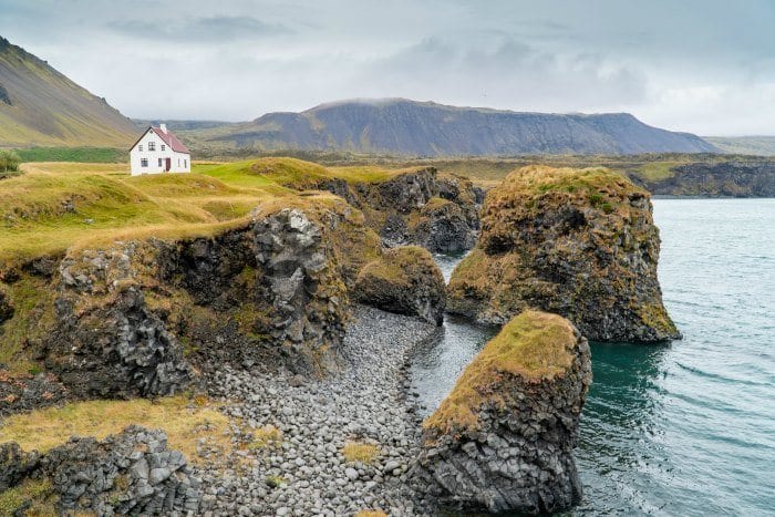 House along the Arnarstapi cliffs