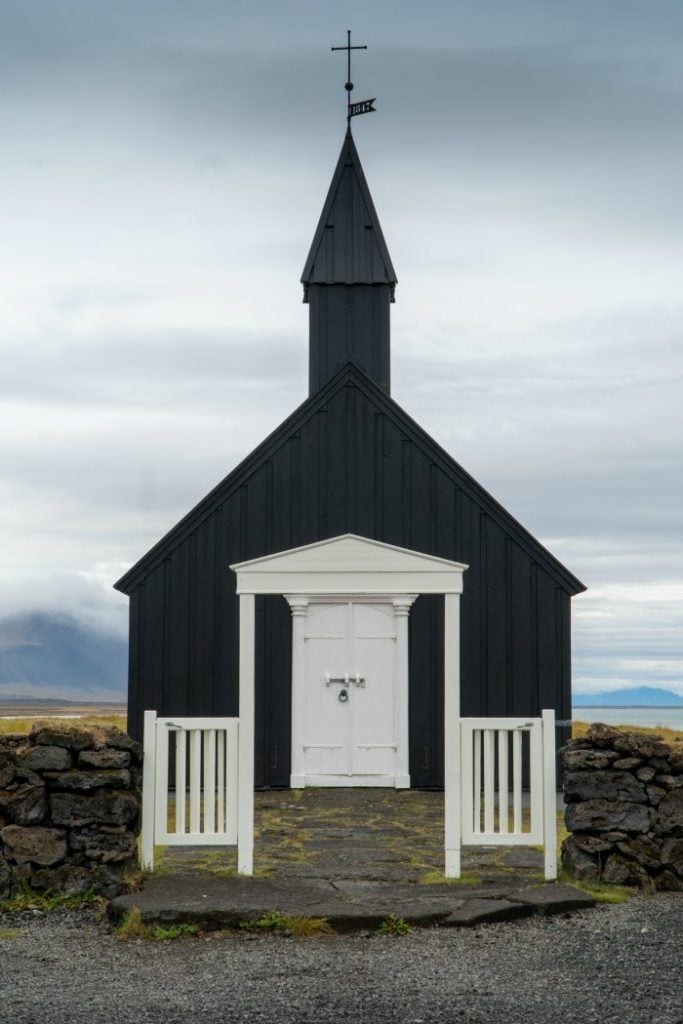 Budakirkja black church on the Snaefellsnes peninsula