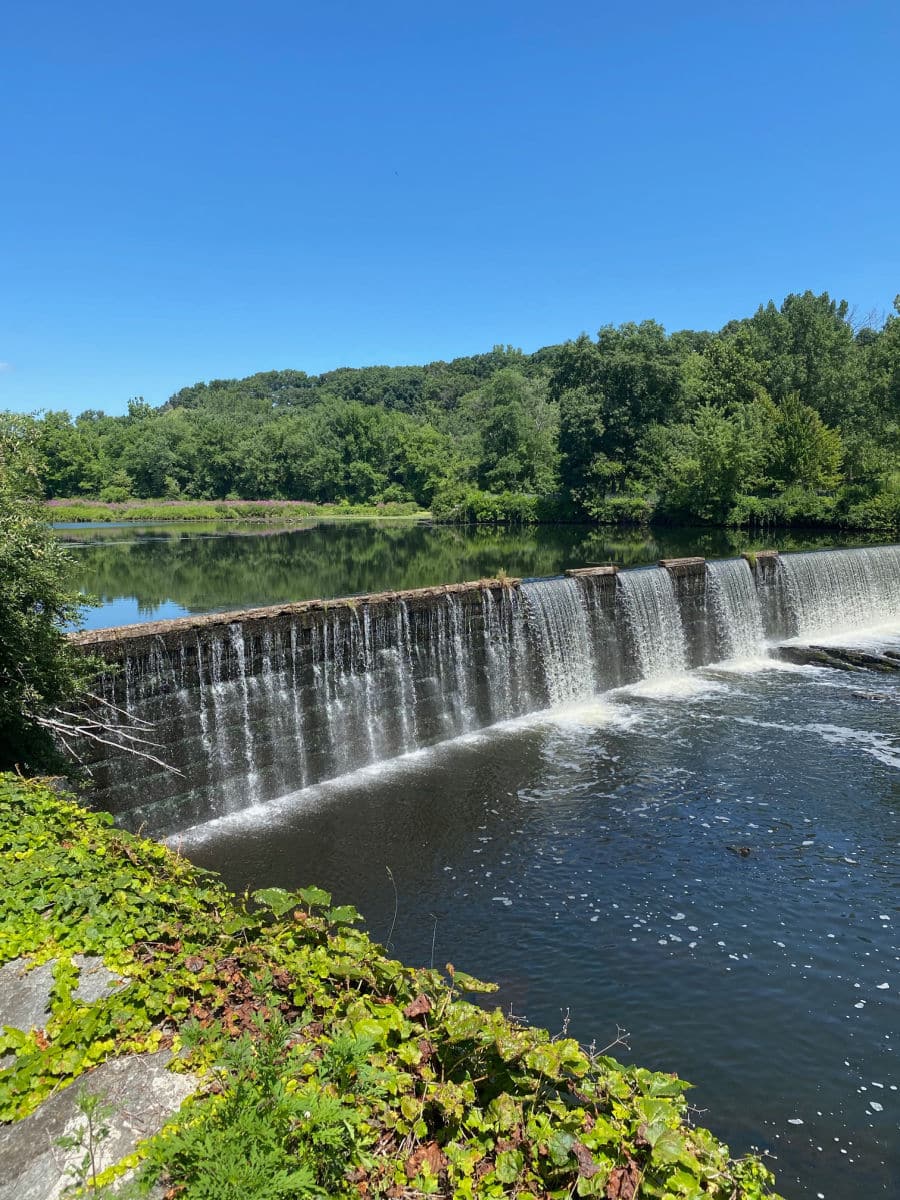 Blackstone Bike Path dam
