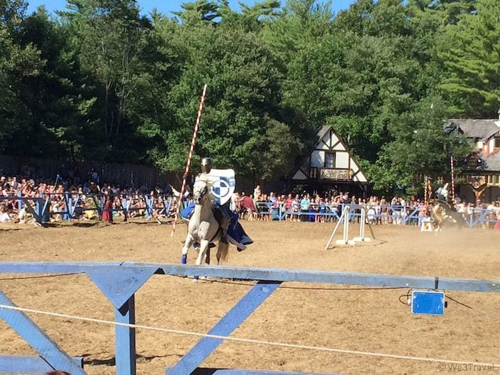 Knight jousting at King Richard's Faire
