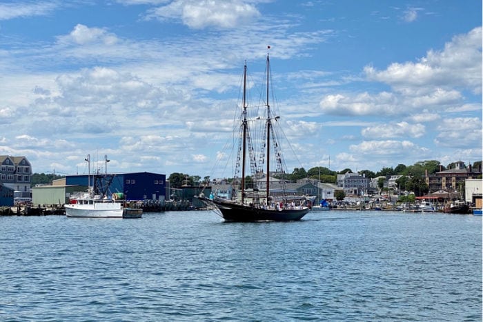 Schooner in the Gloucester Harbor