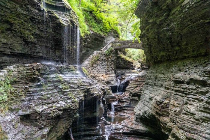 waterfalls at Watkins Glen state park