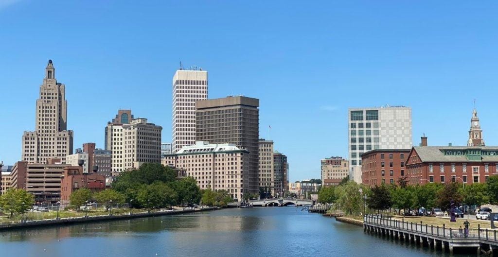 Providence skyline and river