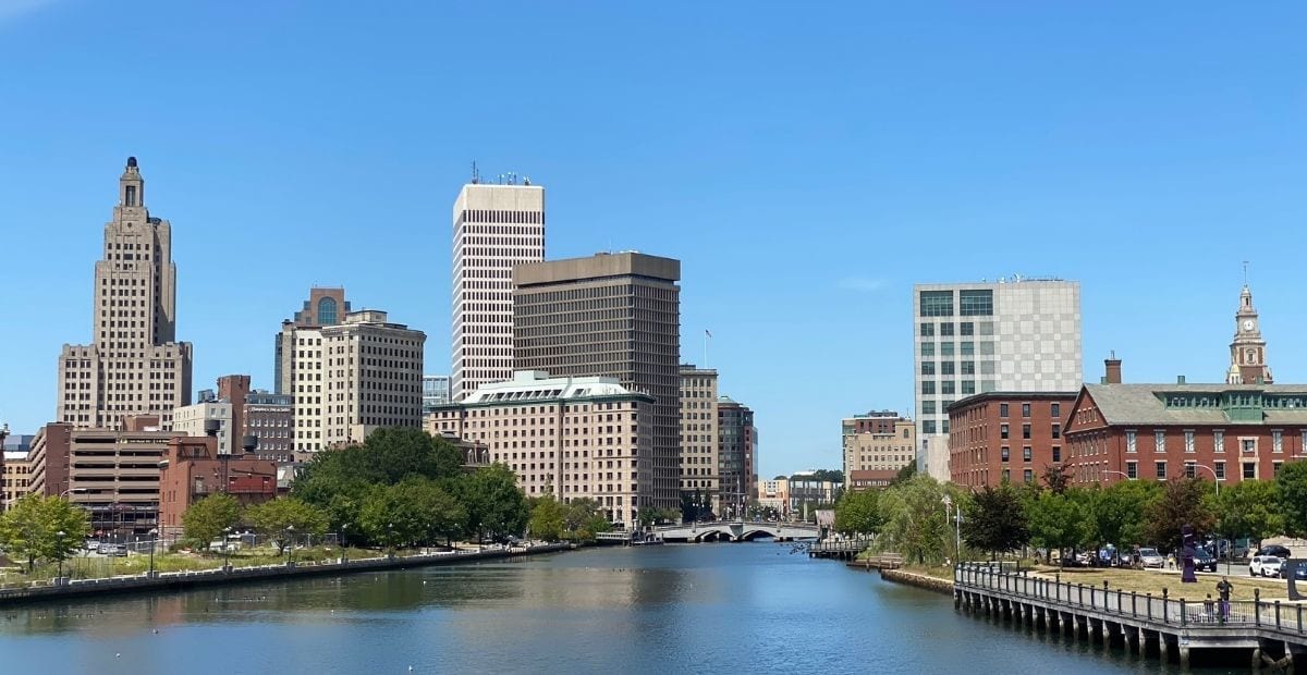 Providence skyline and river