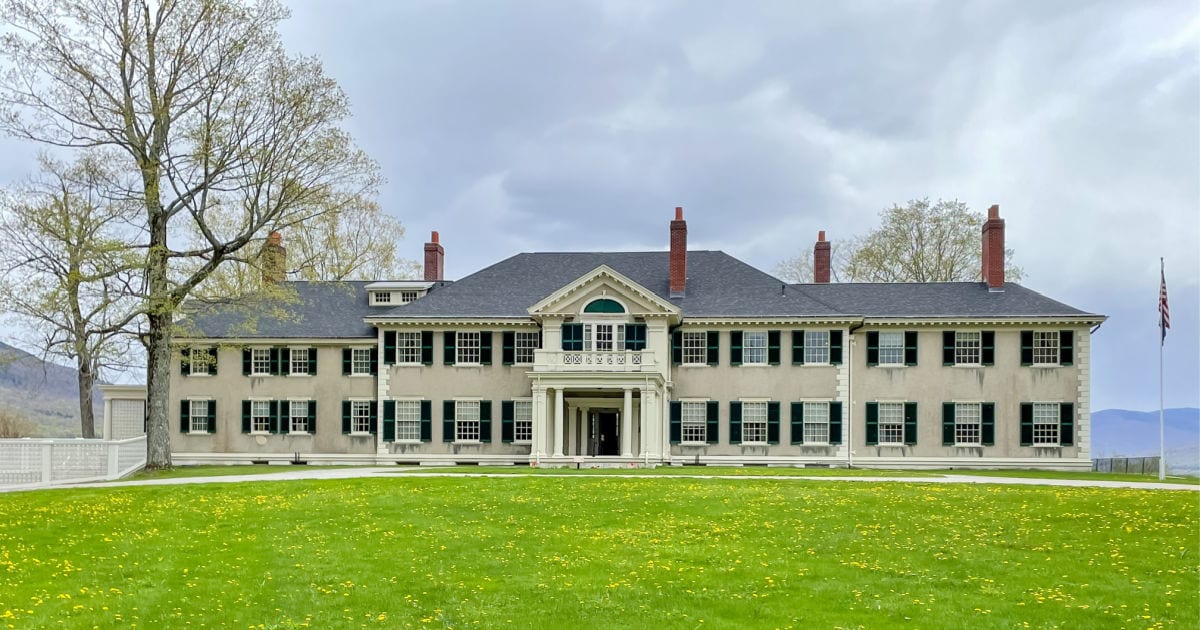 Front of the Hidden Lincoln family home in Manchester Vermont