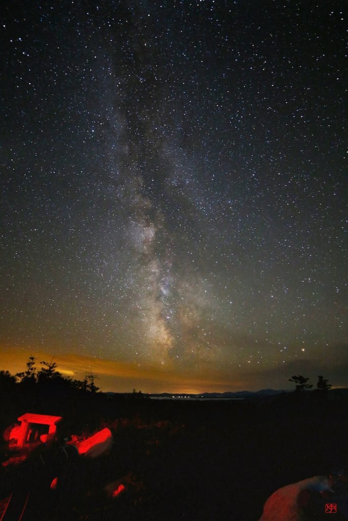 Night sky in Katahdin Woods & Waters