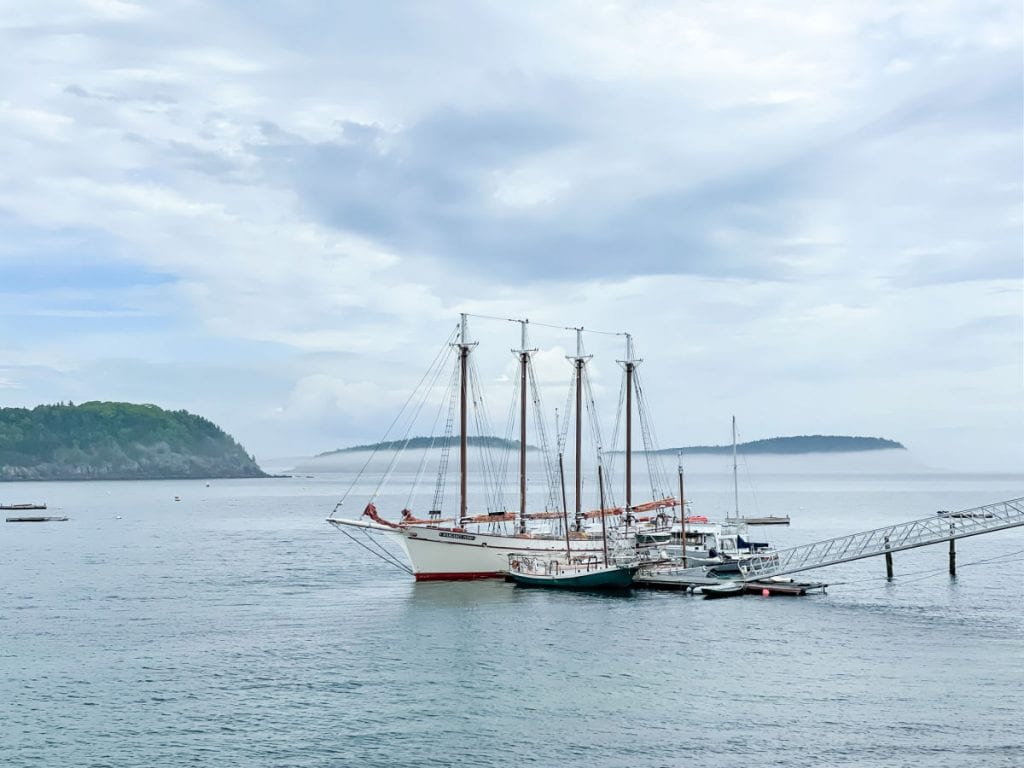 tall ship in bar harbor maine