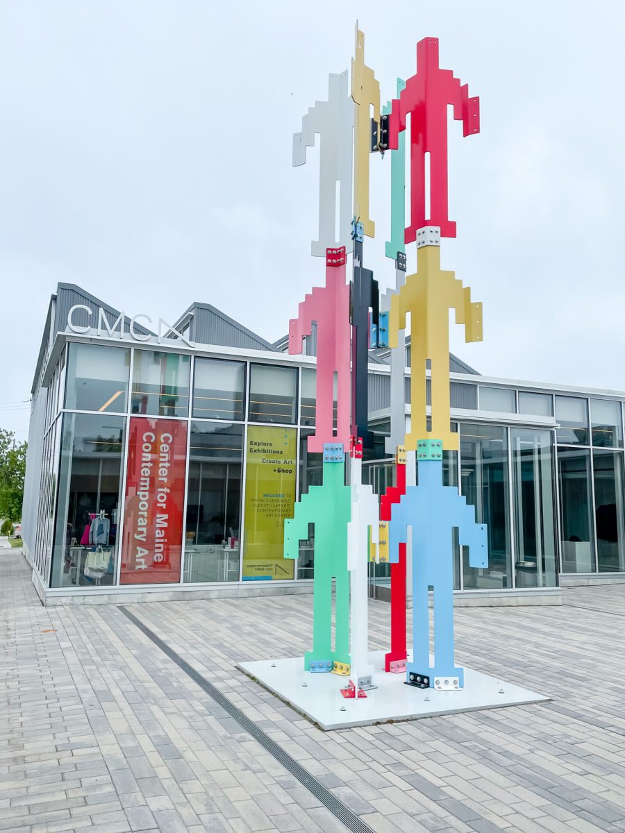 Outside of Center for Maine Contemporary Art in Rockland Maine