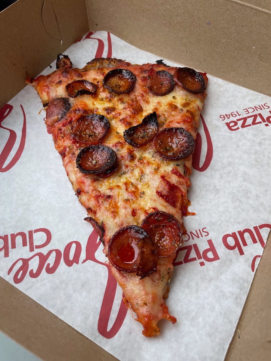Buffalo-style pizza from Bocce Club