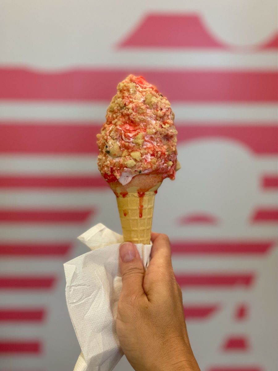 Strawberry short cone from Churn in Buffalo