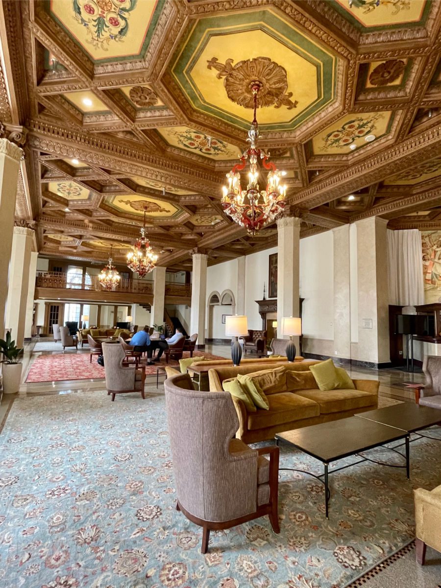 Lobby of the Downtown Marriott Syracuse