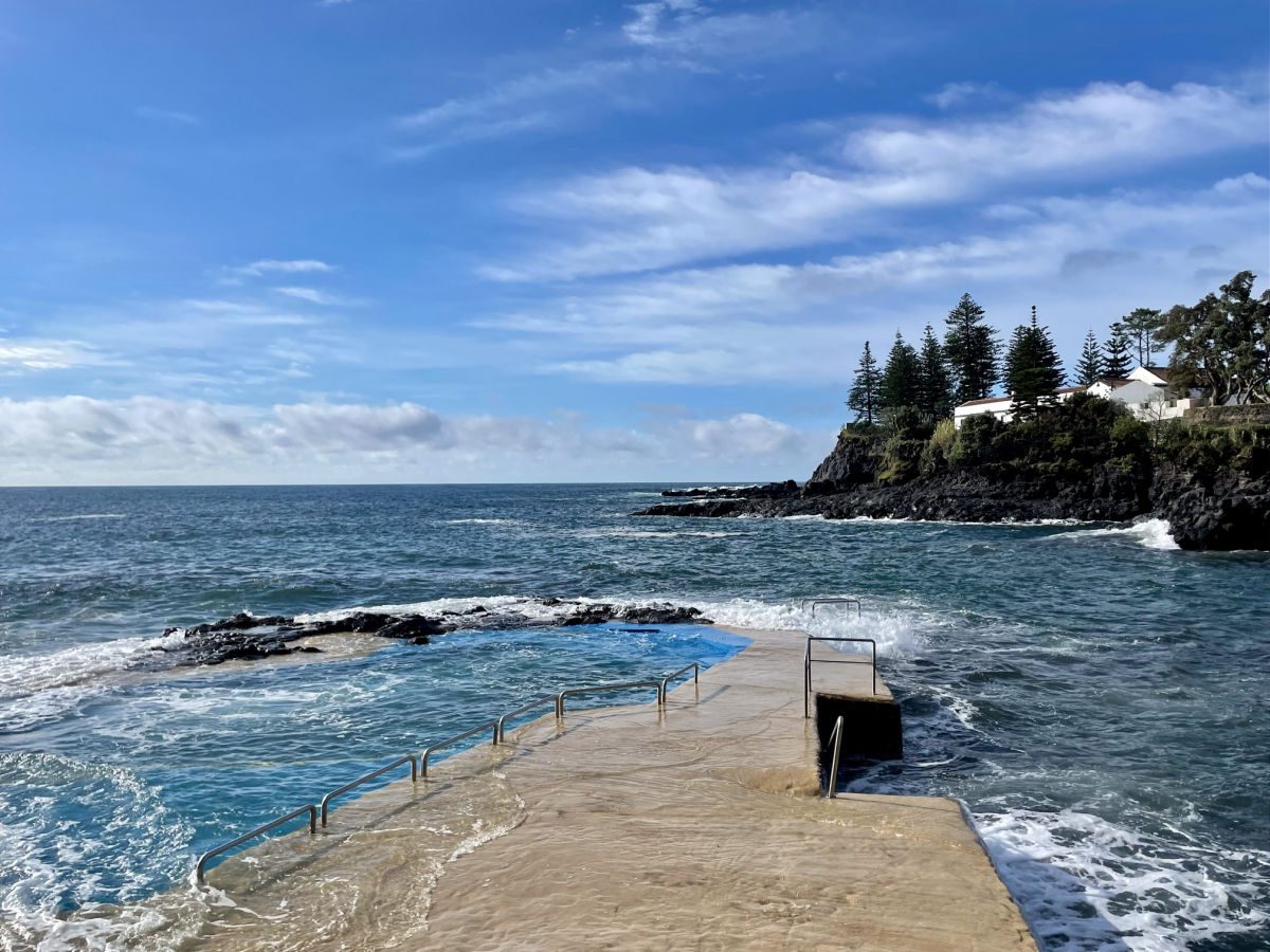 Natural pool at Caloura