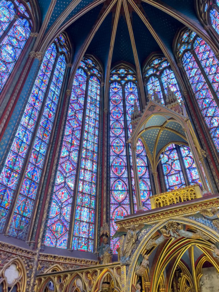 Stained glass windows in Sainte-Chapelle