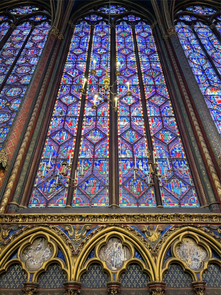 Stained glass windows in Sainte-Chapelle